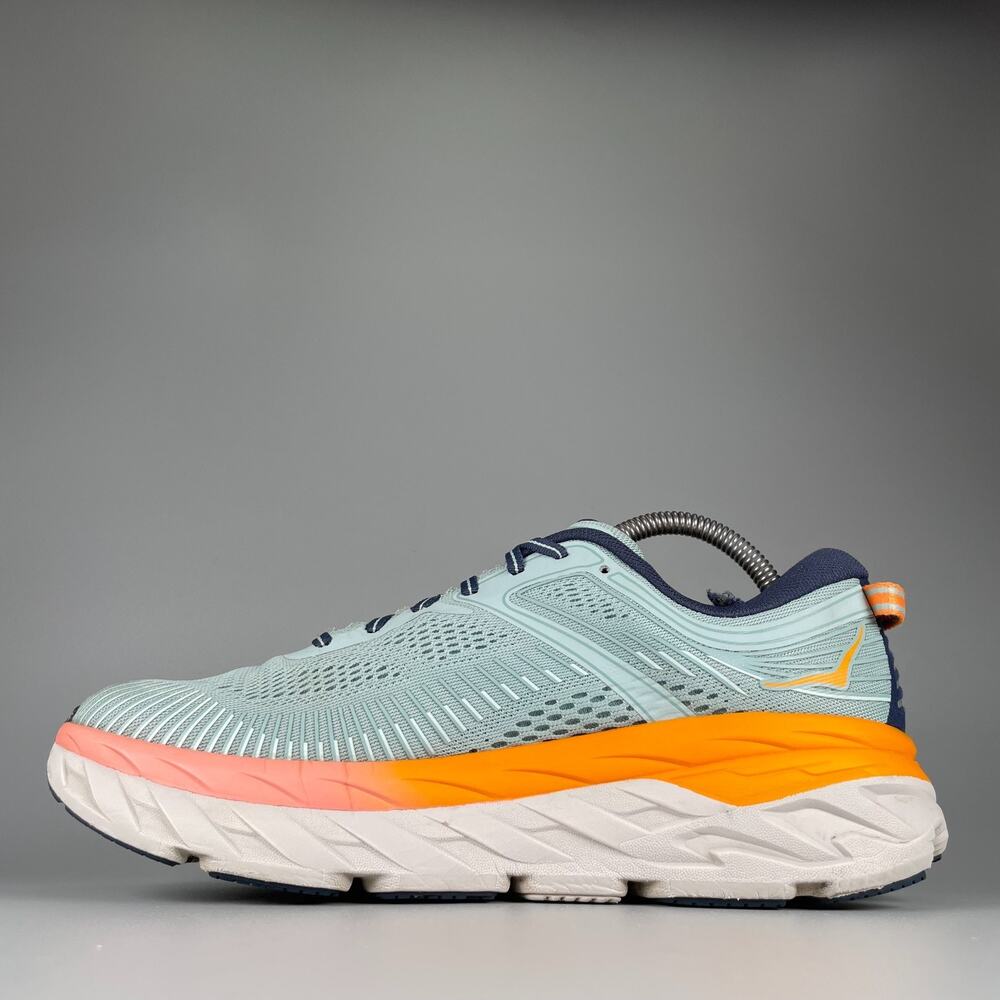 Hoka One One Bondi 7 Women's Size 9.5 Blue Haze Running Shoes Athletic Sneakers - Picture 7 of 10